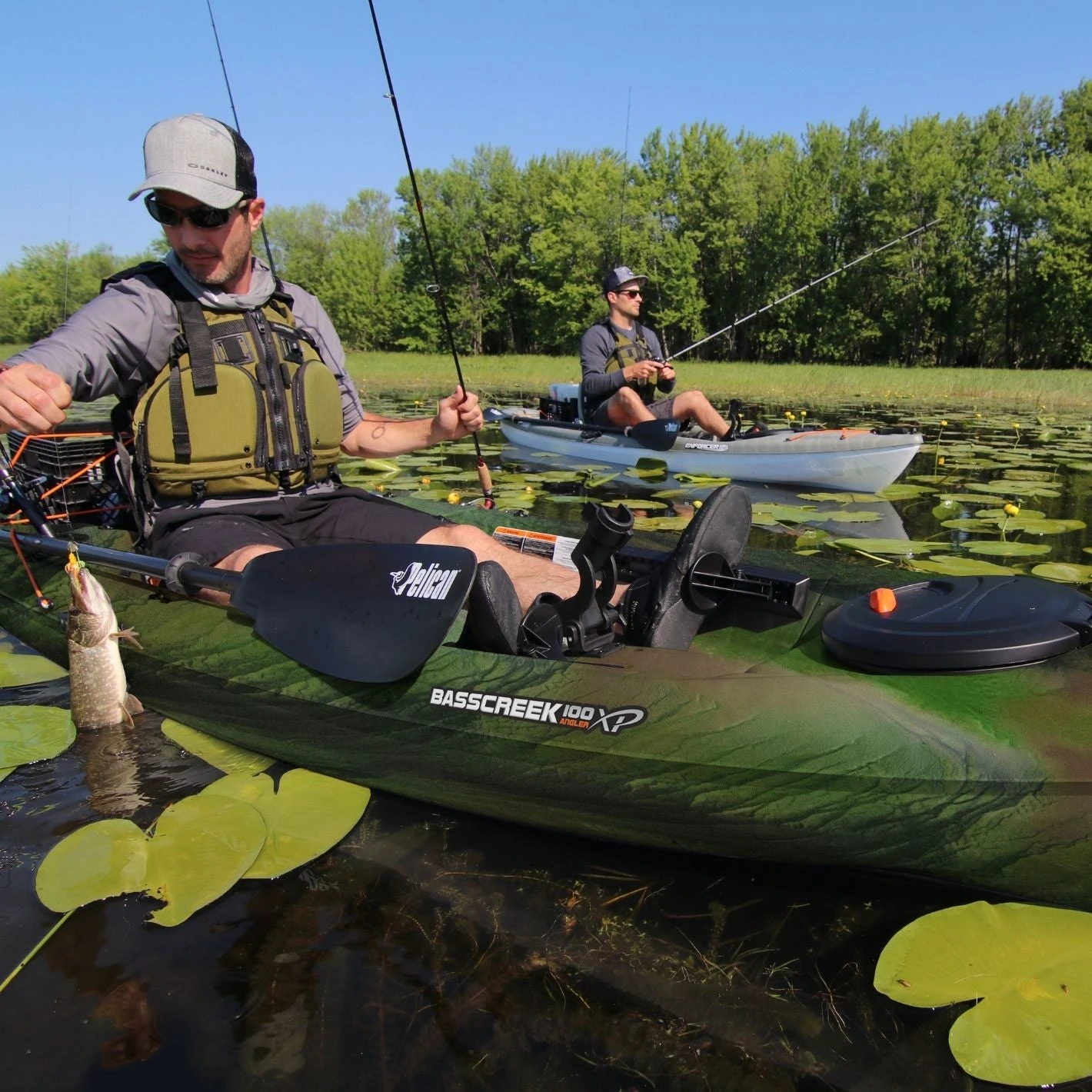 Pelican Sport Basscreek 100XP Angler Fishing Kayak - Image 2